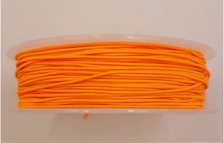 Cordón de Goma 1mm  Naranja Fluor