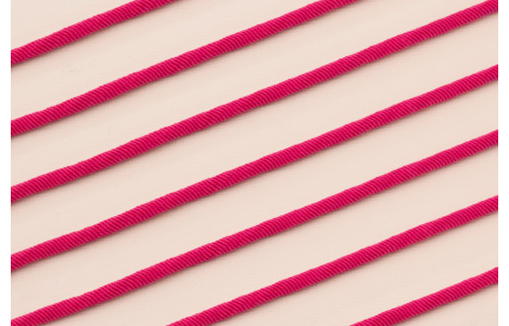 Cordón Elástico 3mm Fuxia