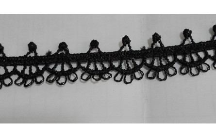 Lazo Choker negro filigrana 13mm ancho