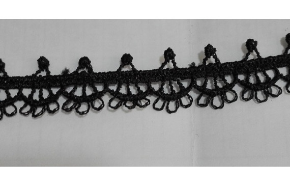 Lazo Choker negro filigrana 13mm ancho