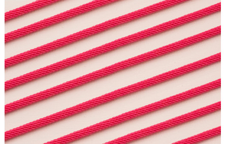 Cordón retorcido trenzado 3mm color Fuxia