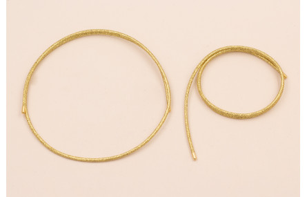 Cordón de 2mm Magnético Dorado 51 cms