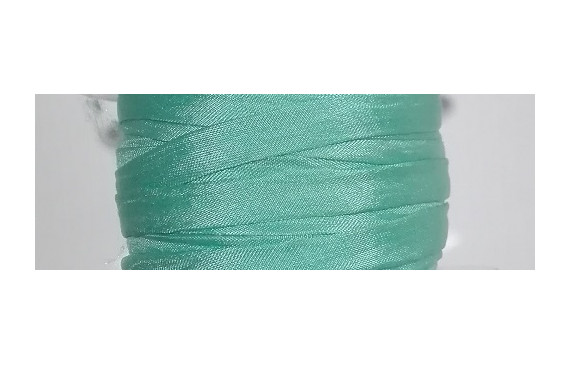 Cinta de seda Natural cosida 5-7mm Menta