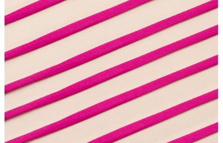 Cinta de seda Natural cosida 5-7mm Fuxia