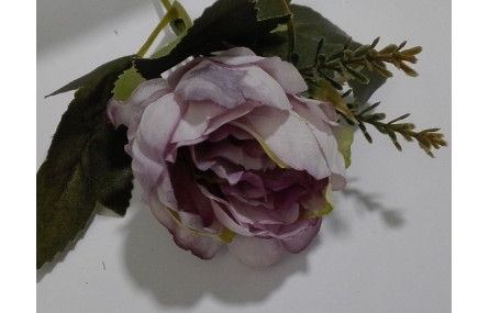 Flor tupida 5cms diámetro Malva