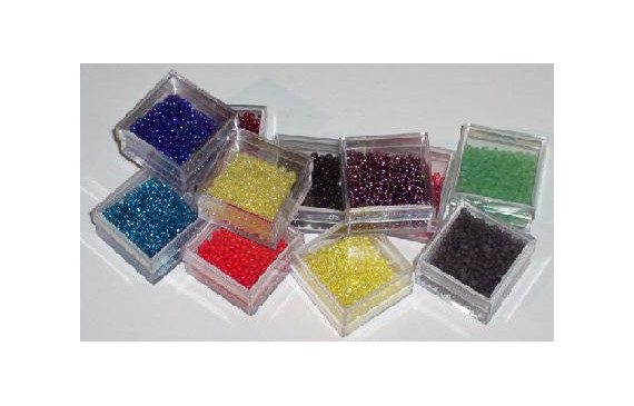 10 gramos de Abalorio Gris Opaco