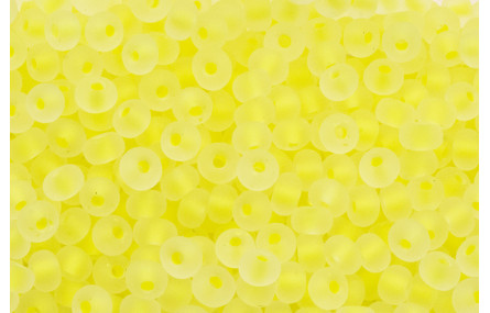 10 gramos Abalorio Amarillo Fluor trans 3mm