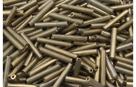 10 gramos de Canutillo de 15mm color Cobrizo