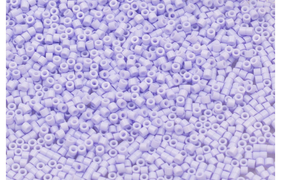 10 gramos de Abalorio cristal 2mm Microtubo Lila