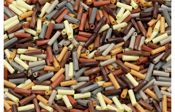 10 gramos de canutillo cristal 6mm MIX Tostado