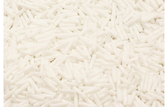 10 gramos de canutillo cristal 8mm Blanco