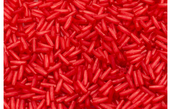 10 gramos de canutillo cristal 5m Rojo