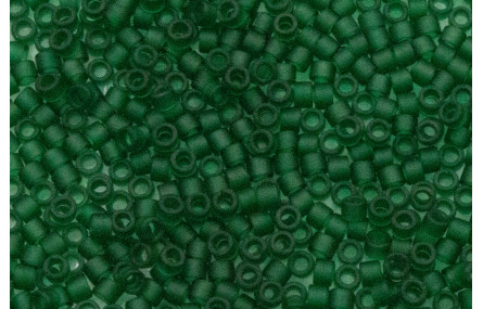 Bolsa de 8grs Delica 11/0 Matted Transp Dk.Green