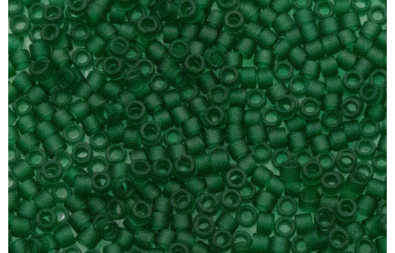 Bolsa de 8grs Delica 11/0 Matted Transp Dk.Green