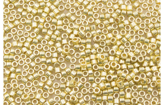 8grs Delica 11/0 Duracot Galv Yellow GOLD