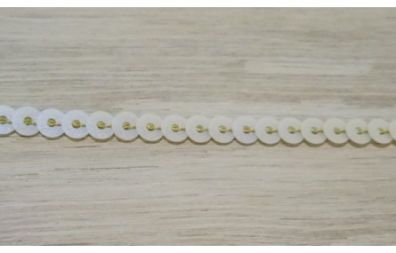 Tira de lentejuelas de 4mm Beige