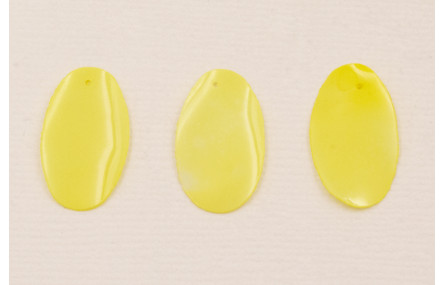 Lentejuela Ovalo 26*16mm Amarillo