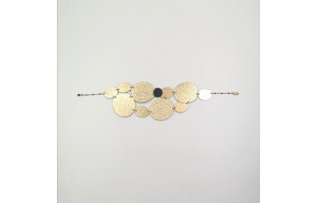 Collar chapas oro mate