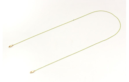 Cuelga mascarilla cadena con miyuki verde lima. La