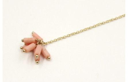 Pulsera cadena eslabón pequeño oro mate rematada c