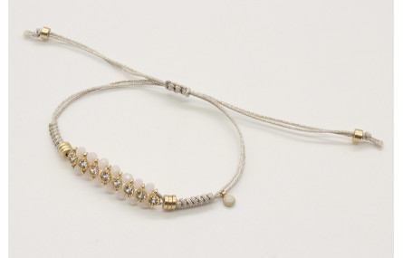 Pulsera nudo serpiente con centro de brillos crist