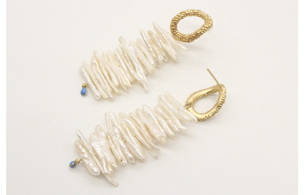 Pendientes con perno aro pata pulpo y listones per