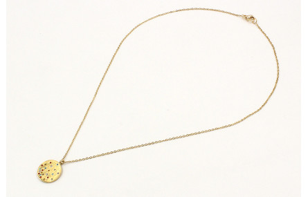 Collar con cadena de acero inoxidable y colgante b