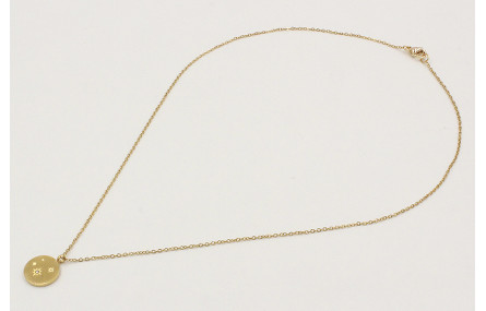 Collar con cadena de acero inoxidable y colgante p