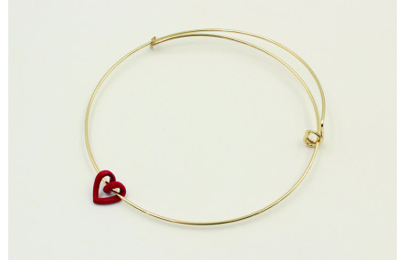 Pulsera acero inoxidable nudo corredizo con hueco 