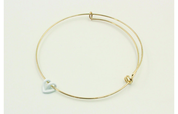 Pulsera acero inoxidable nudo corredizo con hueco 