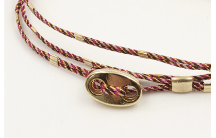 Pulseras micro driza colores morado,lila y oro con