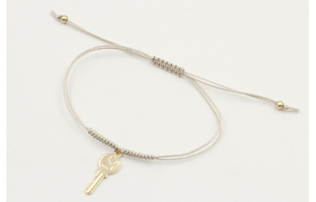 Pulsera nudo serpiente colo platedo con colgante l