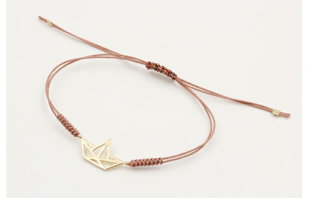 Pulsera hilo microdrusa oro rosa nudo serpiente co