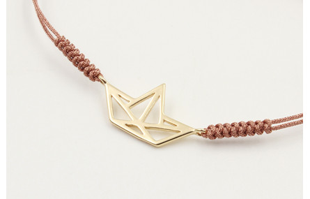 Pulsera hilo microdrusa oro rosa nudo serpiente co