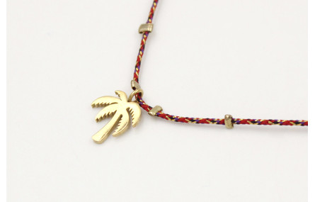 Solitario con hilo micro driza rojo,oro,morado con