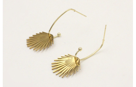 Pendientes acero inoxidable pendiente anzuelo con