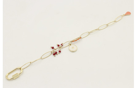 Pulsera acero inoxidable de cadena eslabón ovalado