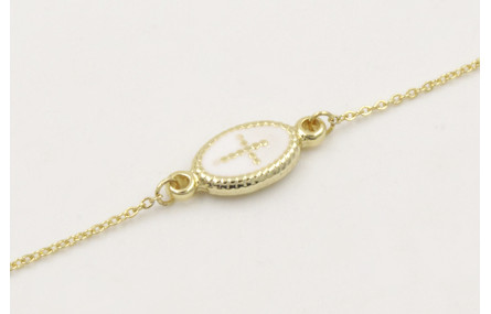 Pulsera de acero inoxidable con cadena de eslabón 