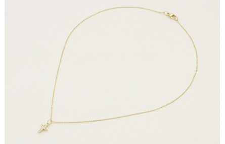 Solitario de acero inoxidable con cadena de eslabó