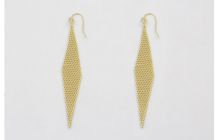 Pendientes perno sencillo con pieza de maya forma 