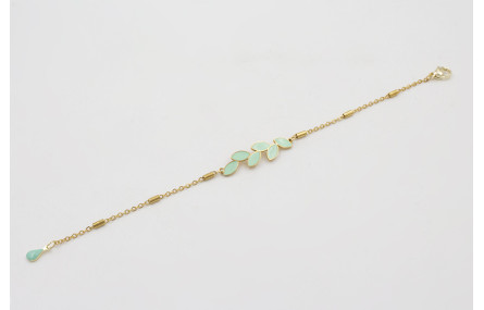 Pulsera acero inoxidable cadena eslabón con tubo c