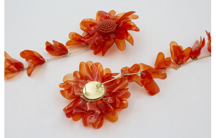 Pendientes extra largos flores de lesntejuelas ova