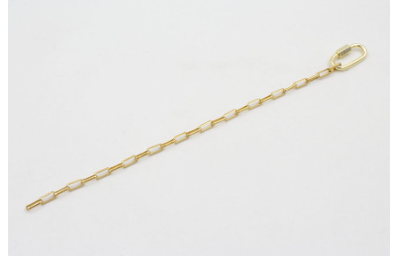 Pulsera acero inoxidable cadena eslabón rectangulo