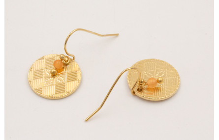 Pendientes ORO-18K-3MICRAS pendiente gancho senci