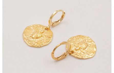 Pendientes ORO-18K-3MICRAS cierre aro seguridad co