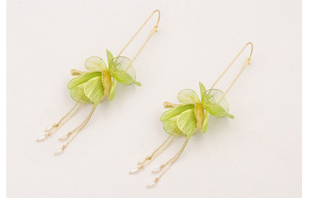 Pendiestes perno eslabón alargado con colgante flo