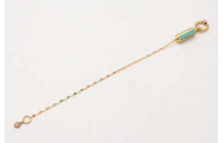 Pulsera ACERO INOX. Cadena eslabón ovalado con tub