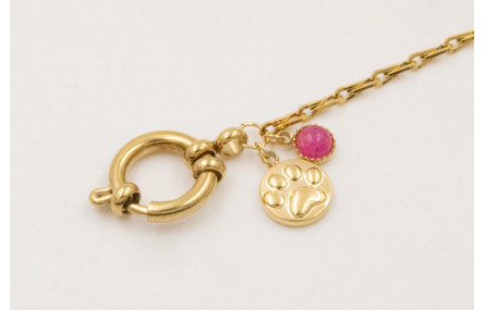 Pulsera ACERO INOX. Cadena eslabón gota zig-zag co