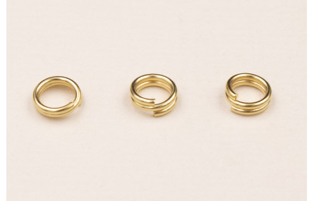 Arandela Dobre Aro 5mm Diam. Baño Oro 3micras 18K