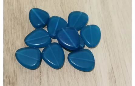 Gota triangular 22*18mm Azul